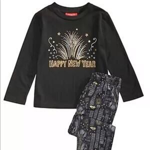 Macy’s NEW Family PJ New Years Eve Men’s Size LARGE Top and bottoms long sleeve